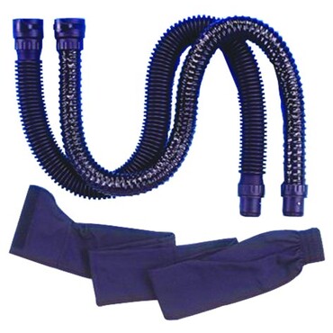 Connecting hose for blower respiratory protection systems